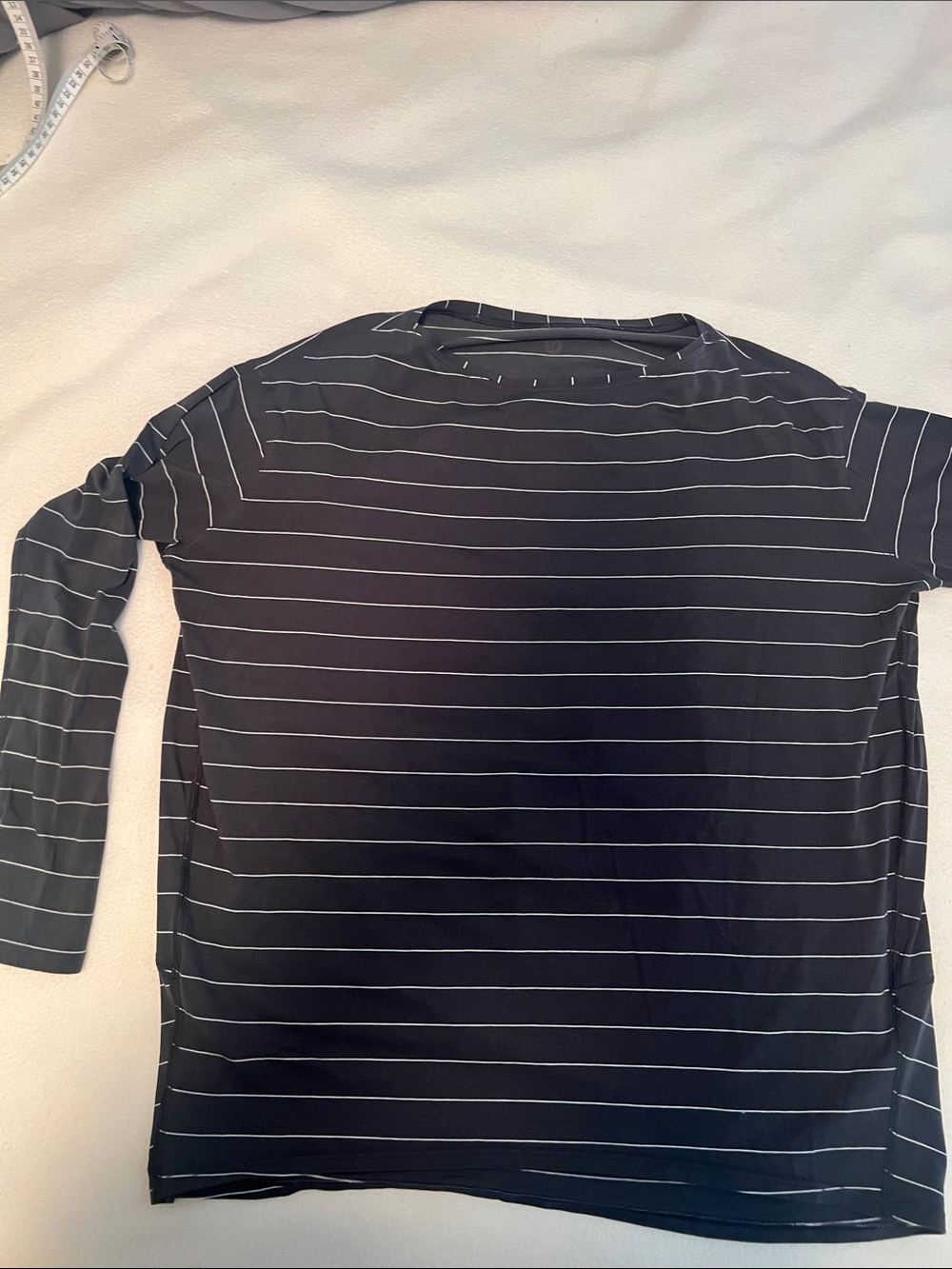 Black Striped Long Sleeve Tee